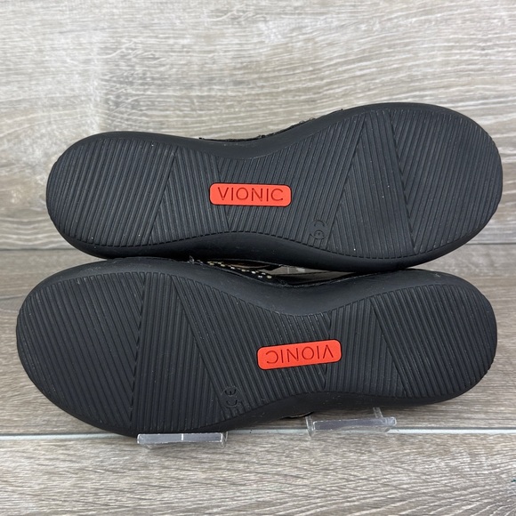 Vionic 354Goleta Women’s Sz 7.5 Black Leather Buckle Strap Mary Jane Loafers - Picture 8 of 12